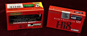 A&P●SONY：HI8：：MP120：1本：：ｈｇ90－2本：未使用：未開封；（送料無料）