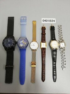 0401B24　腕時計　ジャンク品　おまとめ　FoliFoliフォリフォリ　Swatchスウォッチ　renoma　など