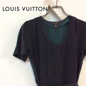 【送料無料】LOUIS VUIITON　ルイヴィトン　レディース　トップス　半袖　シルク　ワンピース　ブラック