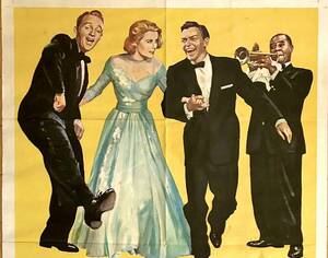 オリジナルポスター「上流社会」US版1SH版 1956年初公開 グレース・ケリー ビング・クロスビー フランク・シナトラ ルイ・アームストロング
