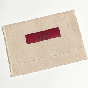 バレンチノ・ガラヴァーニ「VALENTINO GARAVANI」小物用保存袋 (2001) 正規品 付属品 キーケース用 きなり色 14.5×10cm