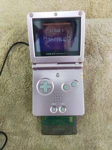 P15 【動作可能】ゲームボーイアドバンスSP本体（AGS-001/ピンク） ゲームボーイアドバンス GBA　本体+電源コード