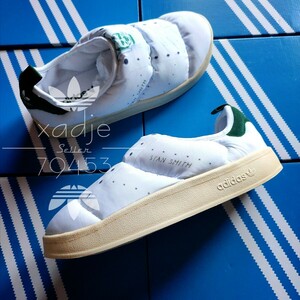 新品 正規品 adidas originals アディダス オリジナルス パフィレッタ サンダル スリッポン 白 緑 スタンスミス 27.5cm 箱付き