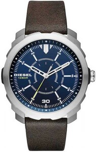 DIESEL ディーゼル MACHINUS DZ1787 MENS dz1787 ブラウンレザー ネイビーアナログ メンズ腕時計∵