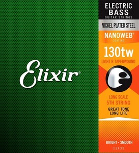 バラ弦 Elixir Nanoweb #15432 Low-B .130TW エリクサー コーティング弦 ベース弦