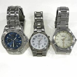 腕時計おまとめ3点 SEIKO CASIO セイコー スピリット SBTM117 セレクション SBPN069 カシオ スタンダード MTD-1047 送料無料