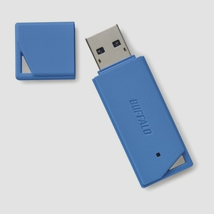 送料無料★BUFFALO USB3.1対応 USBメモリー バリューモデル 64GB RUF3-K64GB-BL(ブルー)