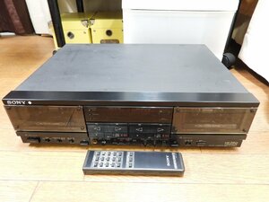 【YS-2】SONY / ソニー TC-WR910　ステレオオートリバースダブルカセットデッキ TC-WR910 リモコン付き 動作確認済み【東京発 手渡し可能】