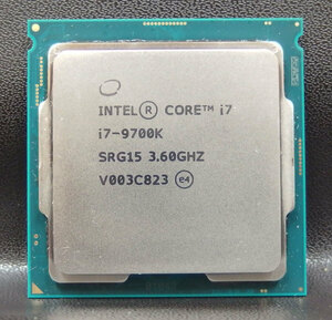 cpu786 INTEL CORE i7-9700K SRG15 LGA1151 中古動作品