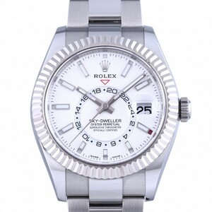 ロレックス ROLEX スカイドゥエラー 326934 ホワイト/バー文字盤 中古 腕時計 メンズ