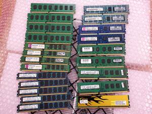 DDR3 DIMM PC3 様々 ELPIDA HYPER 3枚はOCで故障 デスクトップ,一部サーバ用メモリと思われる 22?枚1セット品