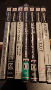 【中古】【セット】PS2 ドラクエ８ キングダムハーツ 聖剣伝説４ Z.O.E スーパーロボット大戦 るろうに剣心 【７本】