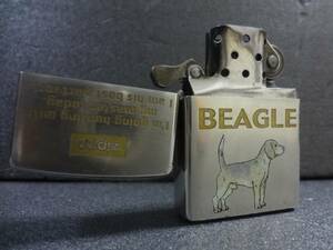 BEAGLE ビーグル 犬 Dog ジッポー ライター C ZIPPO XV 99年 3月