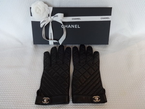 シャネルCHANEL★新品同様★グローブ・手袋/黒