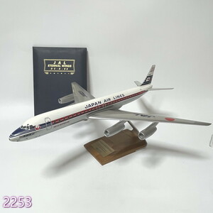 希少 解説書付 PACIFIC MINIATURES 航空機 JAL「Douglas DC-8-62」1/100 SCALE 1968-1987 SHIP NO.JA8031 Awaji / jal japan airlines