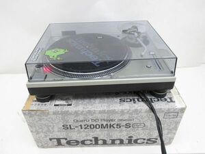 W913-J10-4049 Technics テクニクス SL-1200MK5-S ターンテーブル レコードプレーヤー 箱付き 通電確認済 現状品①