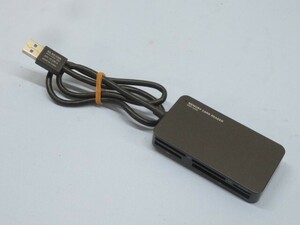■ELECOM MR3-A006 メモリーカードリーダー ブラック エレコム USB3.0/USB2.0 PC用品 USED 94190■！！