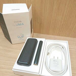【 アイコス イルマ プライム 】 iQOS ILUMA PRIME 電子タバコ C1402 C1502 充電器付き 喫煙具 オブシディアンブラック 通電確認済み