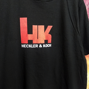 送込　HK　ヘッケラー&コッホ　H&K　G36　半袖Tシャツ　黒　XLサイズ