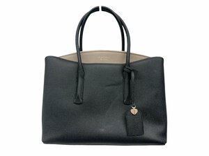 kate spade (ケイト スペード) マルゴー ラージサッチェル レザー ハンドバッグ PXRUA160 ブラック レディース/036