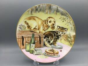 限定品 ロイヤルウースター Picnic Prowlers 猫 犬 飾り皿 ねこ ネコ ①③ (1)