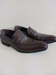紳士靴 25.5 茶色 ビジネスシューズ ローファー