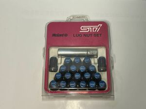 STI McGard ラグナットセット ブルー ST28170ST000 ホイールナットセット レガシィ インプレッサ フォレスター