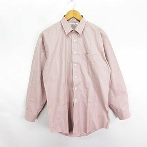 クリスチャンディオール Christian Dior MONSIEUR シャツ 長袖 胸ポケット コットン 2 ピンク ※EKM メンズ