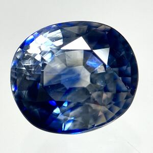 ●天然サファイア1.150ct●a 約6.1×5.4mm ルース 裸石 sapphire blue宝石 ジュエリー ソーティング 付き S