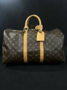 0001-0371 1円出品 Louis Vuitton ルイヴィトン LV バッグ ボストン ハンド キーポル 45 M41428/SP0977