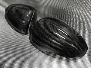 トヨタ　GRX130系 マークエックス 【 本物カーボン ／ 綾織りブラック 】 サイドミラー カバー 硬質樹脂製　鏡面仕上げ