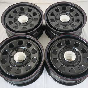 新品 デイトナ 16-6.5J＋45 6-139.7 ブラック ホイール4本SET キャラバン E25/E26 NV350 限定 アウトレット特価(W1842-2)