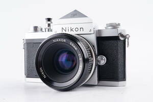 【C14】Nikon F アイレベル 一眼レフカメラ フィルムカメラ ボディ NIKKOR 5cm F2 レンズ