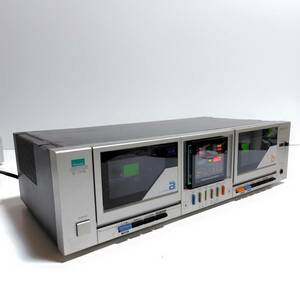 SANSUI サンスイ ダブルカセットデッキ D-717W 通電OK オーディオ機器 現状渡し品