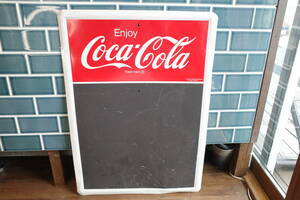 ビンテージ　９０’s Coca Cola コカコーラ　チョークボード　看板　メタルサイン　世田谷ベース　店舗　カフェ　メニュー　レトロ