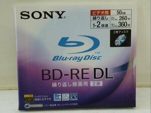 店頭展示未開封新品★SONY★ブルーレイディスク★BD-RE DL★くり返し録画用2層★50GB★インボイス対応領収書発行可能