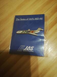 送料込　JAS ピンバッチ MD-90　1号機　管理：D21