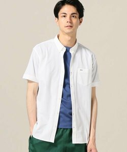 ビズポロシャツ ラコステ LACOSTE ホワイト 白 半袖 サイズ xs ビズ ポロ シャツ メンズ ビジネス 仕事 無地 コットン ゴルフ 綿 スポーツ