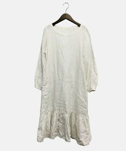 nest Robe ネストローブ リネン 麻 ワンピース フリルトリム 美品