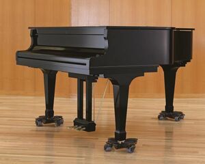 グランドピアノの移動が楽に　日本製　グランドピアノ用　補助キャスター　耐久性抜群　ダブルモデル　3個セット　