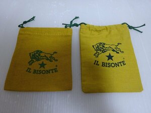 未使用に近い イルビゾンテ IL BISONTE アクセサリー用 保存袋 2袋