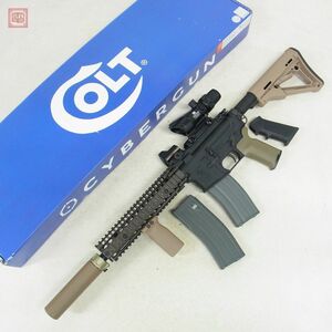 VFC CYBERGUN ガスブロ コルト MK18 MOD1 RIS II DD GBBR V3 DX SUREFIREタイプ サイレンサー MAGPUL ストック グリップ 現状品【40