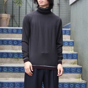 HERMES WOOL DESIGN HIGH NECK KNIT/エルメスウールデザインハイネックニット