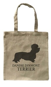 Dog Canvas tote bag/愛犬キャンバストートバッグ【Dandie Dinmont Terrier/ダンディ・ディンモント・テリア】イヌ/ペット/ナチュラル-152