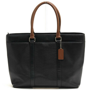 COACH コーチ トートバッグ F55410 PERRY BUSINESS TOTE IN PEBBLE LEATHER ペリー ビジネストート ペブルドレザー 牛革 シボ革 シュリン