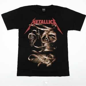 【送料無料/新品】メタリカ METALLICA 半袖Tシャツ ロックバンド ヘビーメタル ヘビメタ 両面プリント 黒 メンズ Sサイズ ■管理番号LBT164