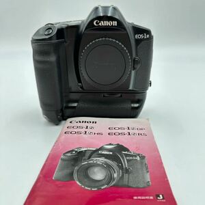 動作品 Canon キャノン EOS-1N ボディ フィルムカメラ 一眼レフ POWER DRIVE BOOSTER E1 使用説明書あり 中古品 現状品