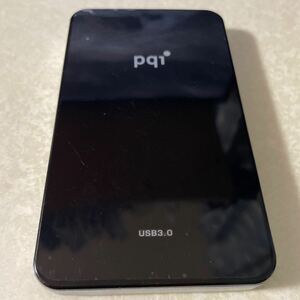 PQI ポータブルハードディスク　USB3.0 750GB ブラック　黒　フォーマット済み
