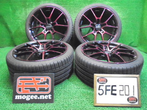 5FE201 D1)) 送料無料 2021年製 235/35ZR19 FALKEN AZENSIS FK510 夏タイヤ+美品 RAYS VR G025 限定カラー アルミホイールセット A4 S3