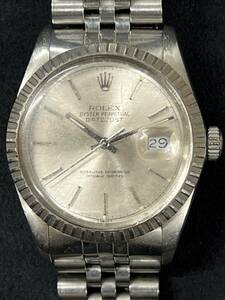 0001-0378 1円出品 ROLEX ロレックス オイスターパーペチュアル デイトジャスト 本体 Ref. 16030 裏蓋 Ref. 16000 自動巻き 傷有り 稼動品